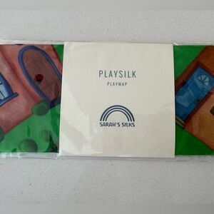 One Sarah’s Silks mini play silk. Play Map. Pure silk. NWT